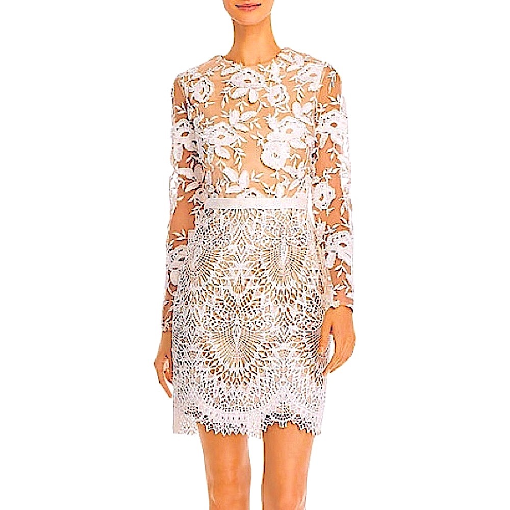 Monique Lhuillier Calypso Tiana White Dress